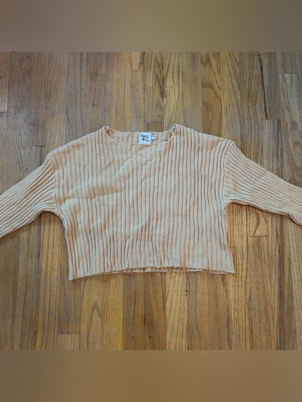 Princess Polly Yellow Cropped Ribbed Sweater